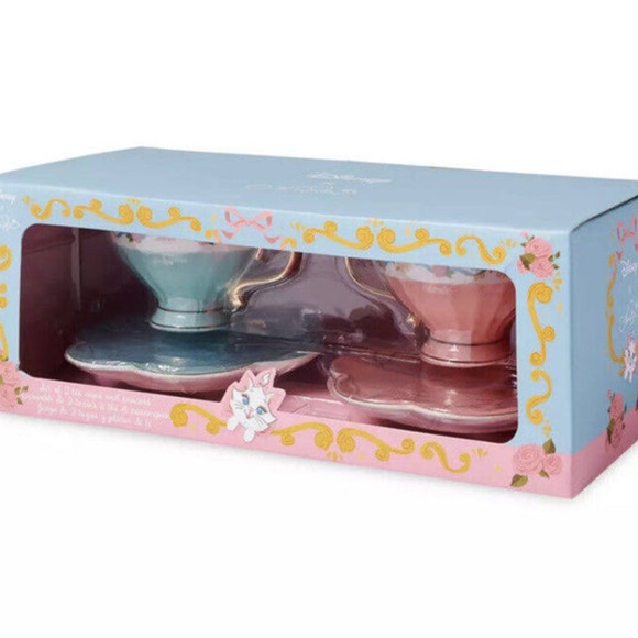 Disney Ann Shen The Aristocats Marie Teapot & 2 Teacups Tea Set D23 Expo NEW - Picture 4 of 5
